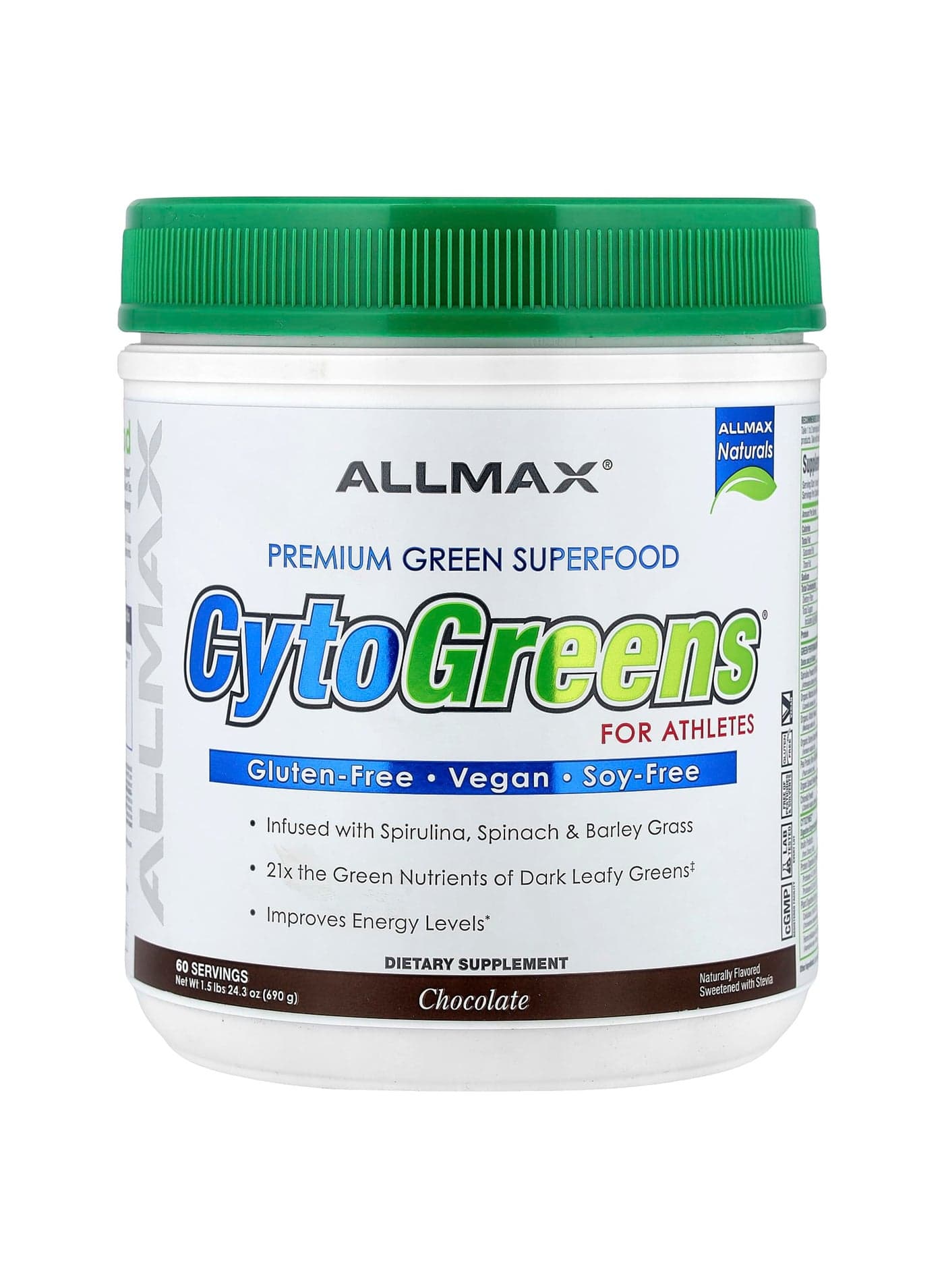 CytoGreens, Premium Green Superfood for Athletes, Chocolate, 1.5 lbs (690 g)