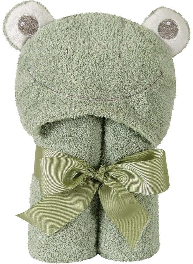 Stephan Baby Terry Plush Hooded Bath Towel, Frog, 0-24 Months
