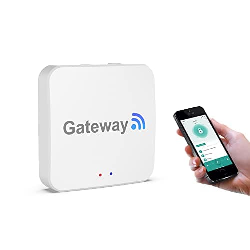 BIWIBON Smart Door Knob Wi-Fi Gateway,Bluetooth Fingerprint Door Lock Wi-Fi Bridge with Tuya Smart APP,Tuya Remote Control Keyless Entry Door Lock WiFi Hub Compatible with Alexa for Voice Control