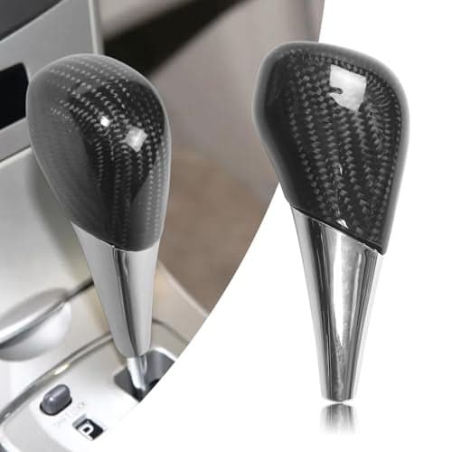 BLAKAYA Compatible with Carbon Fiber Gear Shift Knob Head Cover Automotive Shift Lever for Toyota Camry 20072011 Corolla 20092013 Highlander 20082013 RAV4 20062011 Sienna 20112016 Black