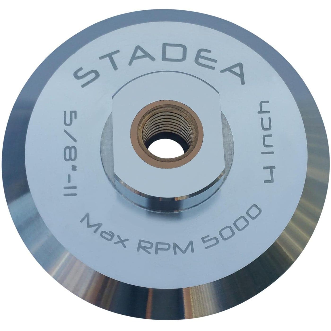 Stadea ABP102Q 4 Inch Hook and Loop Backing Pad With Rigid Aluminium Backing 58 11 Brass Arbor