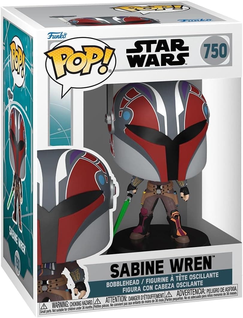 Funko POP Star Wars Ahsoka Sabine Wren Star Wars Ahsoka Collectable Vinyl Figure Gift Idea Official Merchandise for Kids Adults TV Fans Model Figure for Collectors and Display