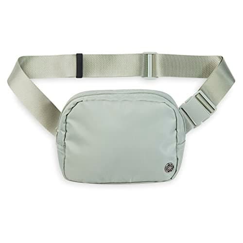 Gaiam Sidekick Waist Pack - Storage Belt Bag for Women And Men - Adjustable Belt With Lightweight Pouch For The Gym & Studio, Celery