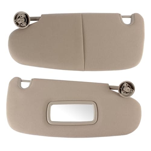 PEVAST Left Driver and Right Passenger Side Sun Visor Compatible with Dodge 2002 2003 2004 2005 2006 2007 2008 2009 Ram 1500 2500 3500 Sunvisor Replace 1CT11TL2AA 1CT18TL2AA(Gray)