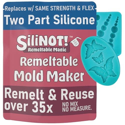 Remeltable Silicone Mold Making Kit 16oz Easier Than Silicone Mold Maker Reuse 35x No Mix NonToxic FoodContact Safe for Plaster Resin Epoxy Chocolate Wax Soap Mold