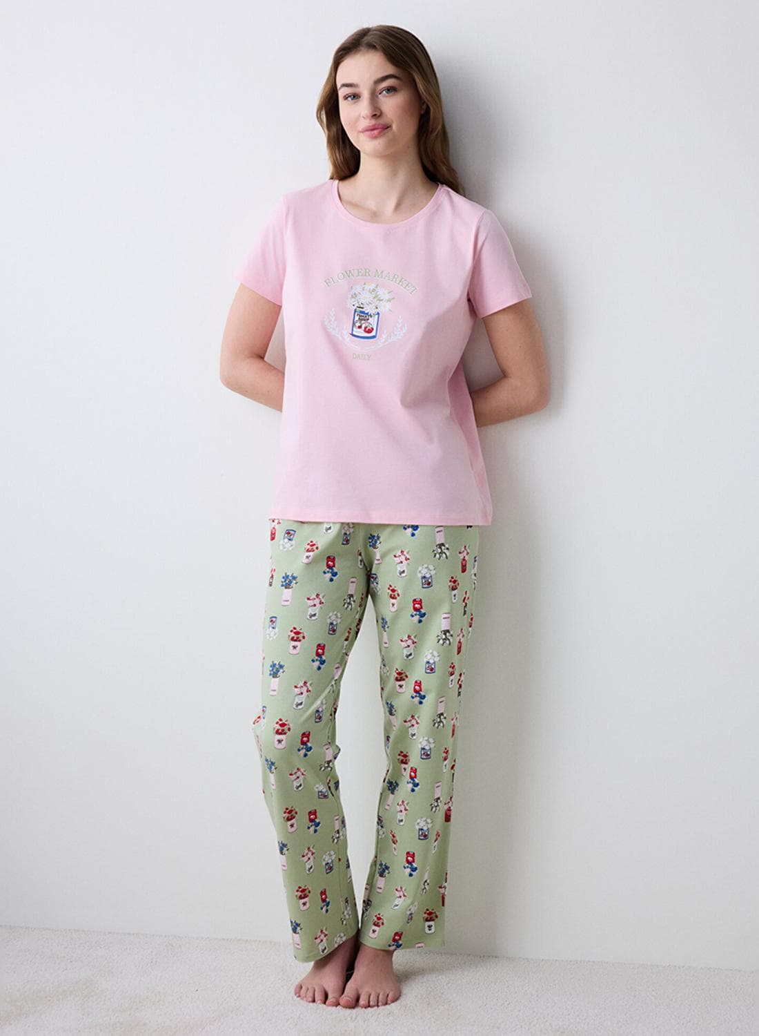 Penti Mix Floral Cotton Pyjama Set