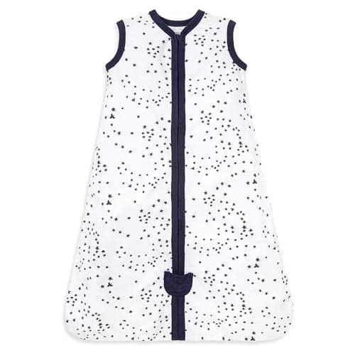 Burts Bees Baby Infant Wearable Blanket Twinkle Bee Organic Unisex Newborn Clothes Beekeeper - Light Weight 0.5 TOG - (Size Large)