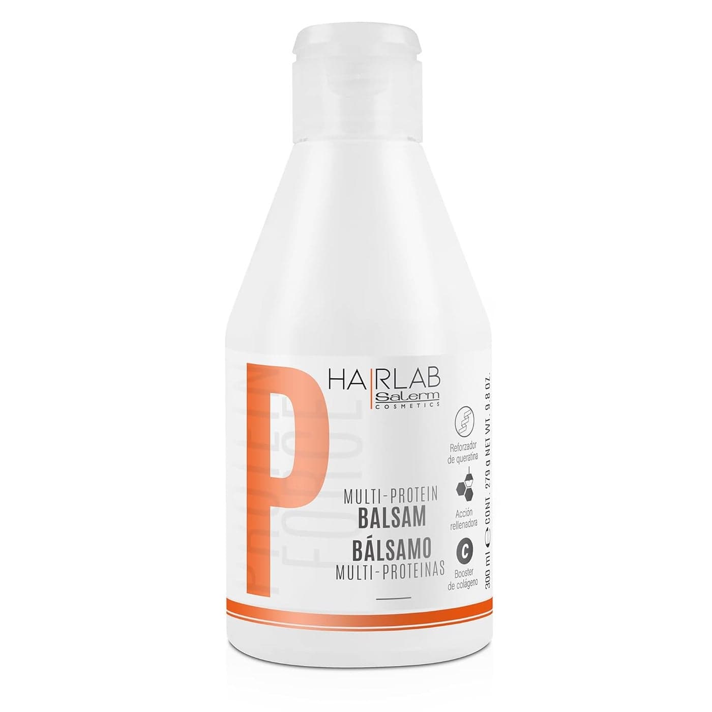 Salerm Hair Conditioner MultiProteins Hair Lab Balm 300 ml Replenishes Natural Keratin Deficiency Adds Body to Hair Strengthens and Repairs Hair ParabenFree