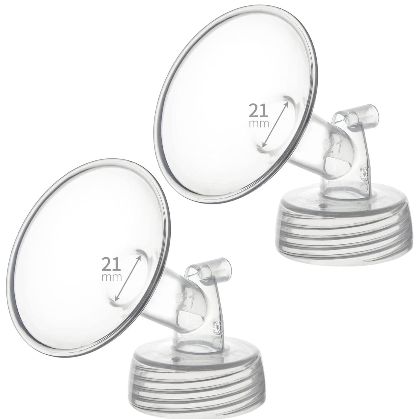 Belmikal 21mm 2 pc Flange Compatible with Spectra S2 Spectra S1 9 Plus Ameda MYA Motif Luna Breastpumps Replacement to Spectra Pump Parts and Spectra Flange Compatible with Spectra PartsAccessories
