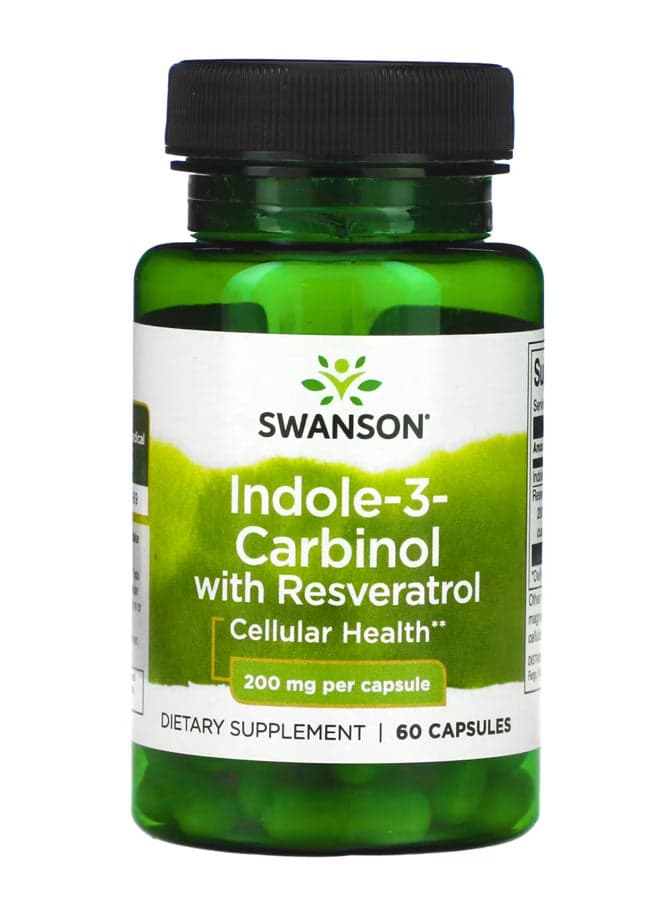 Indole-3-Carbinol with Resveratrol 200 mg 60 Capsules