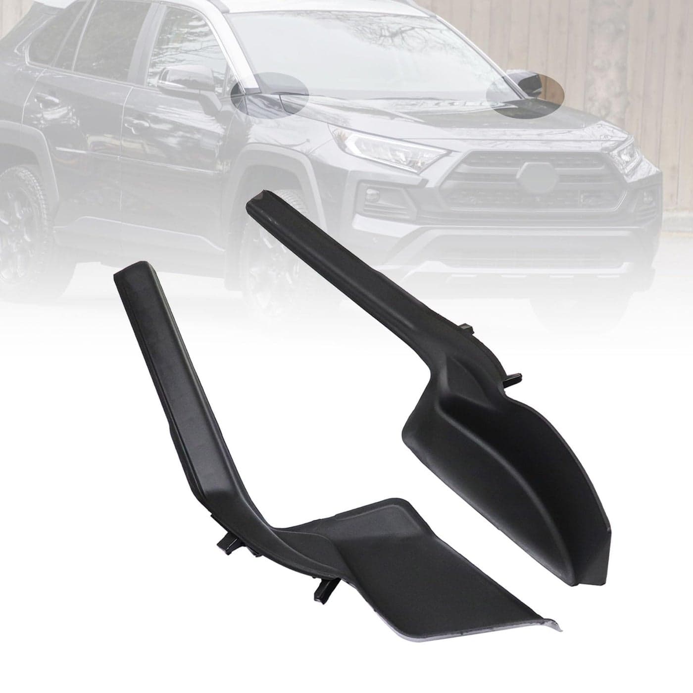 ATUOTPO Wiper Side Extension Molding Trim Fit for Toyota RAV4 2019 2020 2021 2022538660R070 538670R070 538660R070 538670R070 2 pcs Windshield Cowl Cover Trim