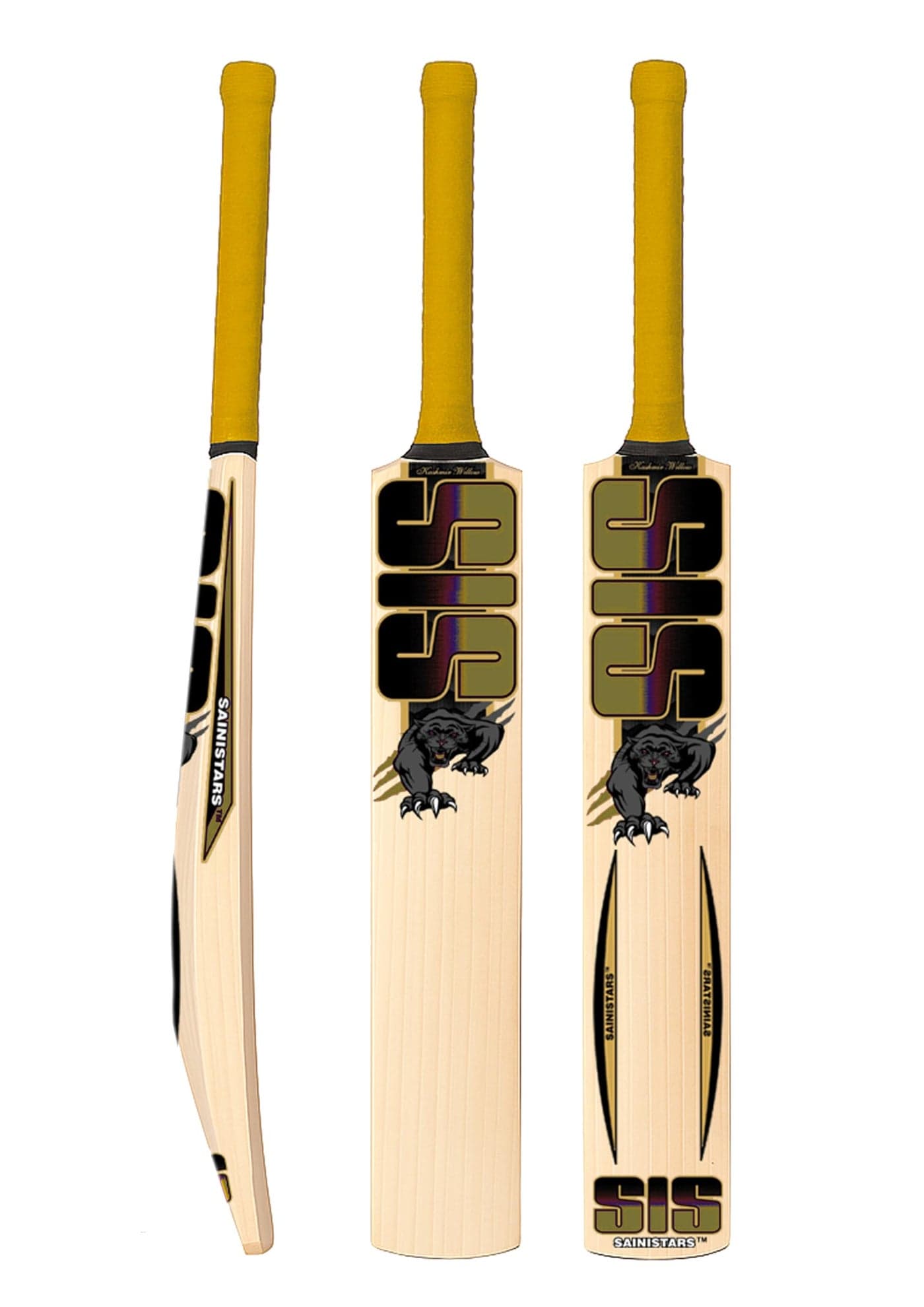 SAINISTARS Full Size Popular Cricket bat for All Hard and Soft Tennis/Leather Bat Cricket Bat (Men|Women) Multicolor (Golden Bat)
