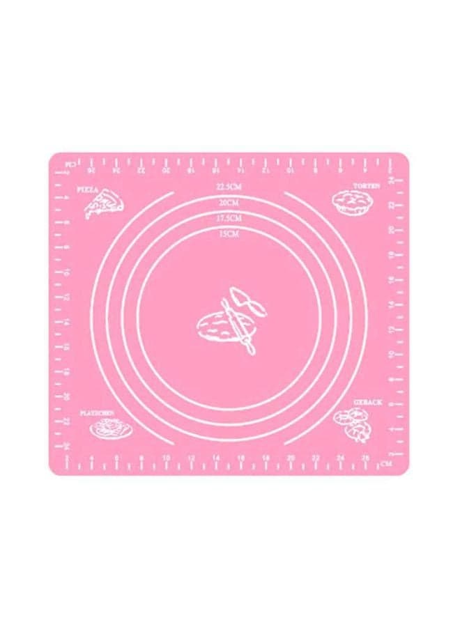 Silicone Baking Mat Pink/White 29x26centimeter