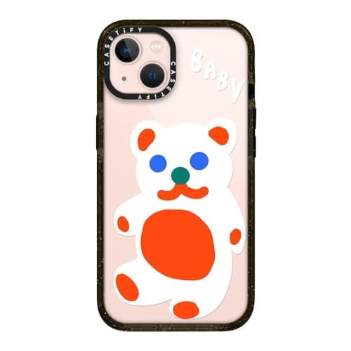 CASETiFY Impact iPhone 13 Case 66ft Drop Protection Baby Bear Clear Black