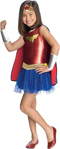 Rubies DC Comics: Wonder Woman Costume Tutu Dress for Kids, Girl's Small