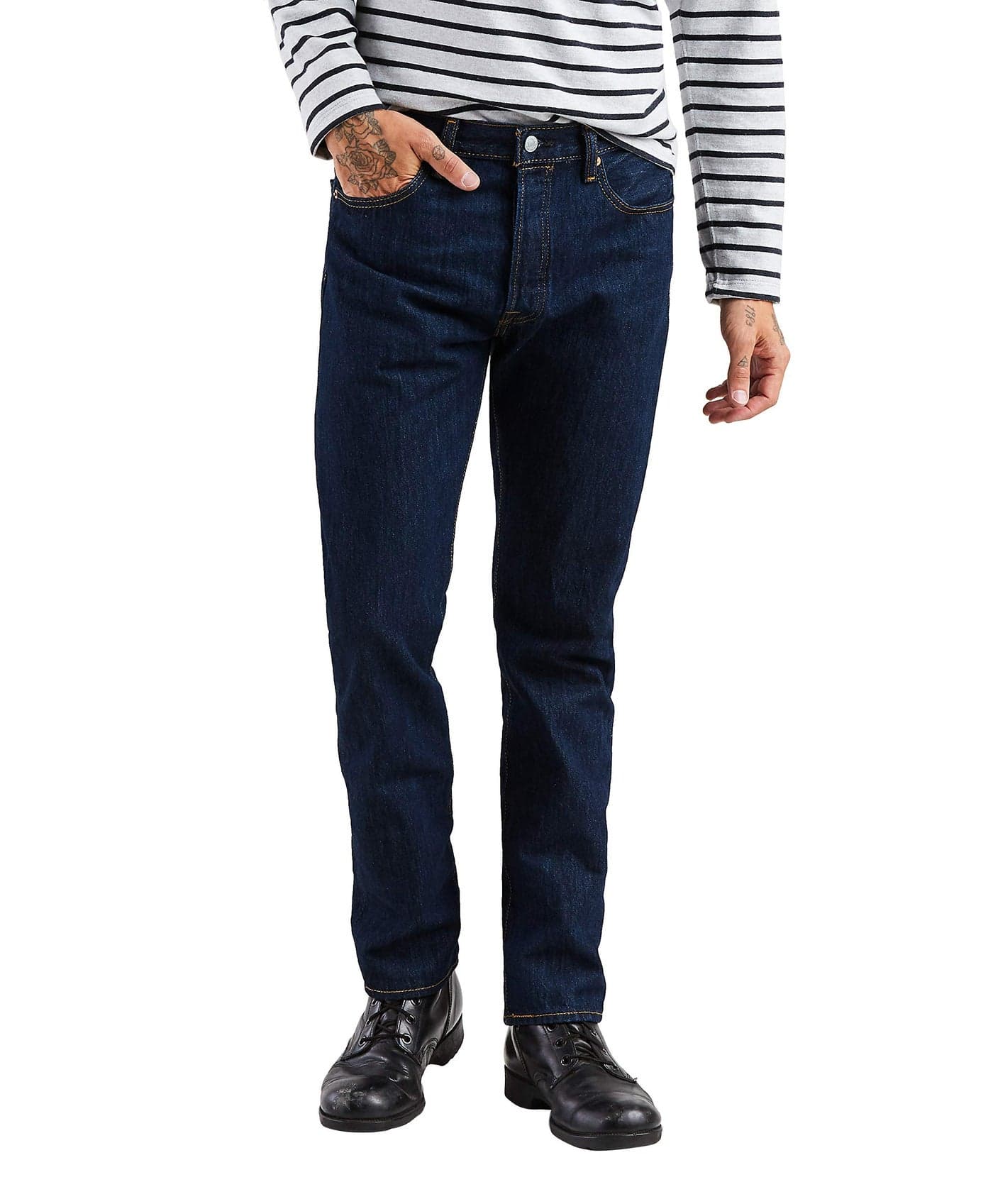 Levi's Men's 501 Jean, Rinse, 40W x 32L