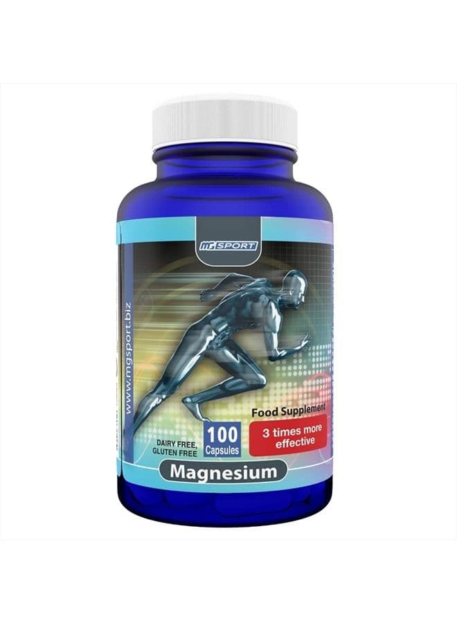 High Absorption Magnesium for Leg Cramps,tensed Muscles, Supports Muscles Function with Vitamins B6, D, E, 380mg Magnesium, 100 Servings