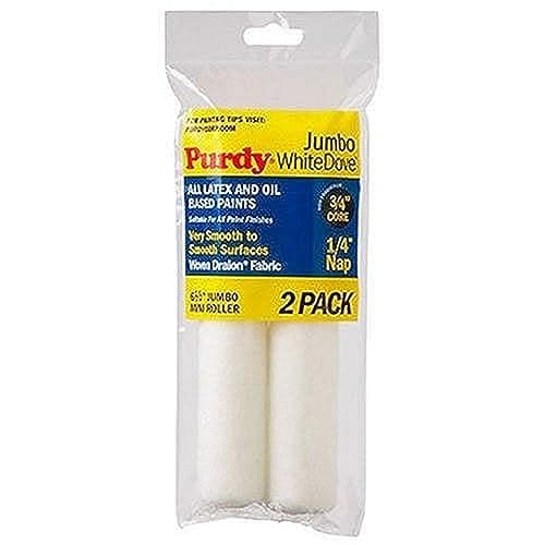 Purdy 140626010 Jumbo Mini White Dove Roller Replacement 2Pack 612 inch x 14 inch nap