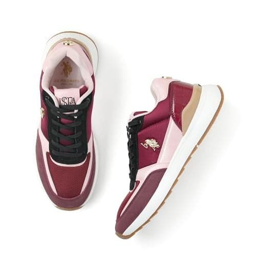 U.S. Polo Assn. Carrie Women Maroon Sneakers -(UK3)(US4)(1FD23457R04)