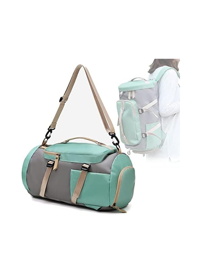 Gym Duffle Bag for Women Lightweight Backpack Travel Weekender Bag Sport Duffel Bags with Shoes Compartment for Traveling Sporting Hiking