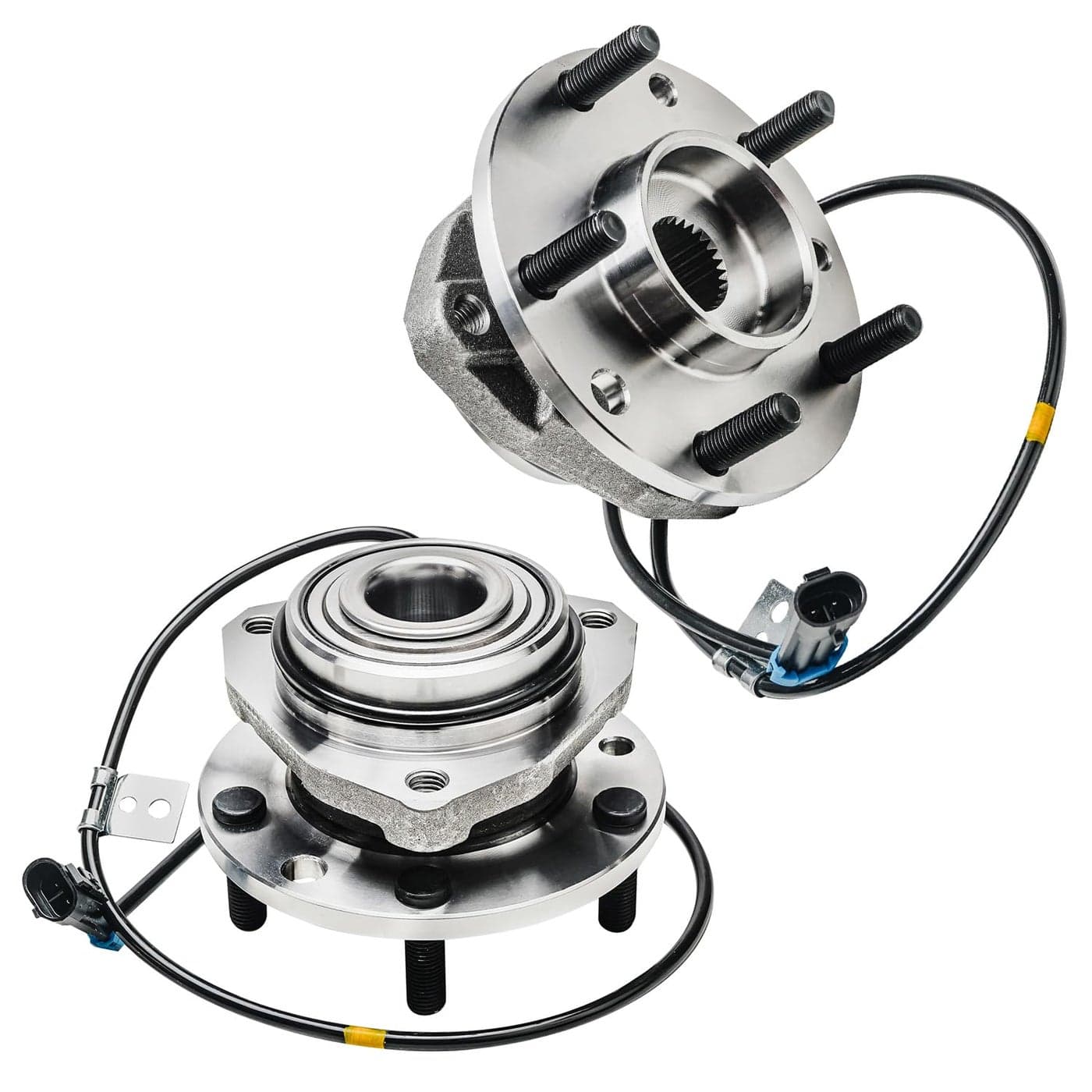 Detroit Axle 4WD Front Wheel Bearing Hubs for Chevy S10 Blazer GMC Sonoma Jimmy Oldsmobile Bravada Isuzu Hombre Wheel Bearing and Hubs Assembly Set Pair Hubs Replacement