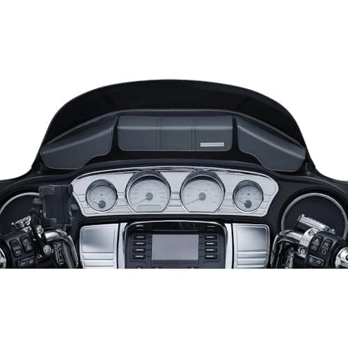 Kuryakyn 5261 Batwing Fairing Storage Pouch Bag with Magnetic Closures for 201419 HarleyDavidson Motorcycles Black