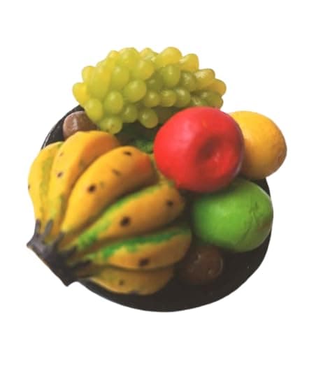 BRIKSHI Fridge Magnet Miniature Food 3D Fridge Magnet Best Souvenir Gift 100% Made in India (Fruits Basket)