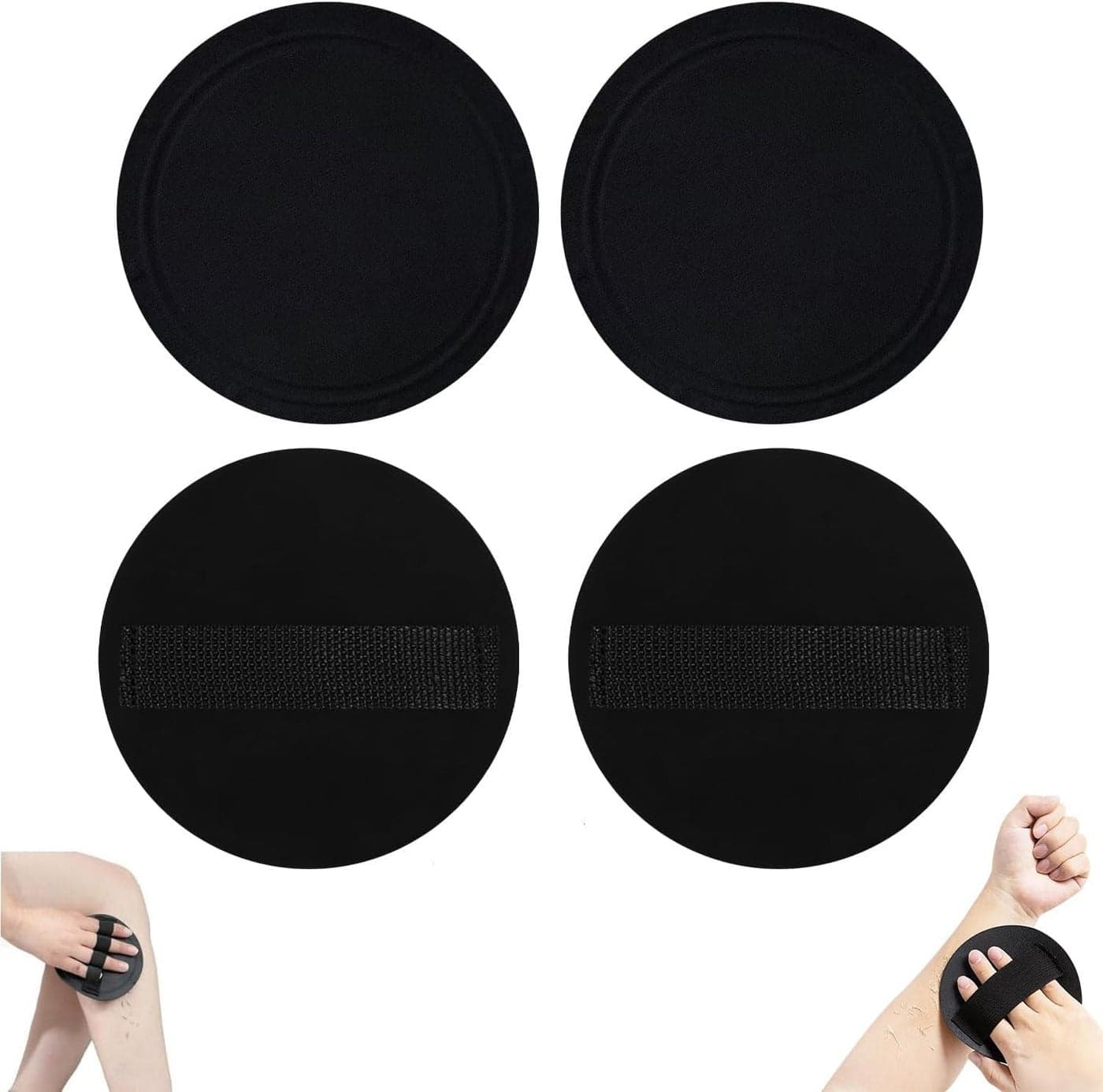 4 Counts Shower and Bath Tool Exfoliating Body Scrubber Set Deep Cleansing Shower Tool Gentle Exfoliator for Massage and Cleansing Dead Skin for Men and Women