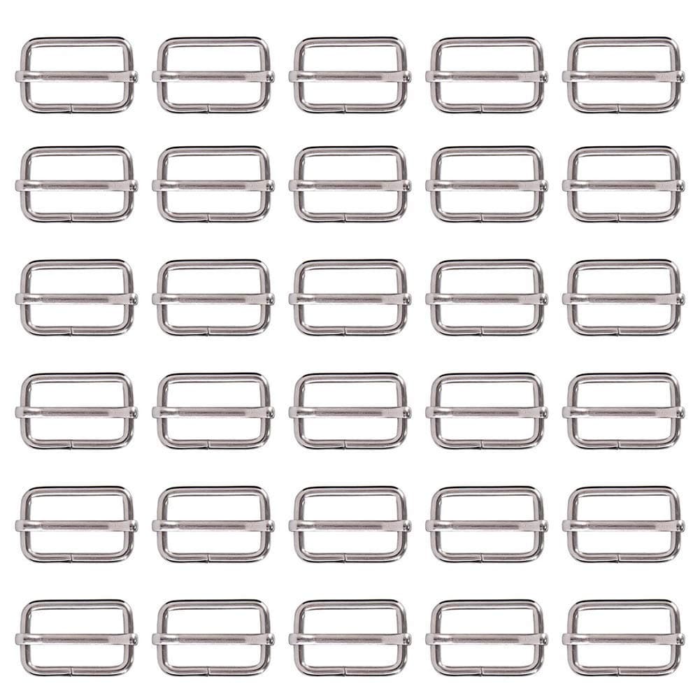 DIY Crafts Slide Buckle 1 inch Nickel Plating Triglide Slides Rectangle Adjustable Webbing Slider for Fasteners Strap Backpack DIY Accessories BB