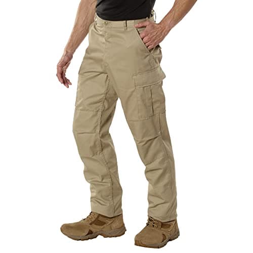 Rothco Tactical BDU Pants (US, Alpha, Medium, Regular, Regular, Khaki)