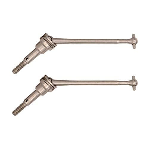 Treehobby 2PCS Aluminum Alloy Front Universal Driveshafts Dog Bone Replacement Part for WLtoys 12428 12423 112 RC Car Truck Buggy CarSilver