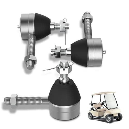Panglong Golf Cart Ball Joint Kit-Club Car DS Tie Rod End Set of 3, Club Car DS Tie Rod End with Grease Fitting Suitable for 1976-2008 Club Car DS Golf Cart, OEM# 7540, 7539