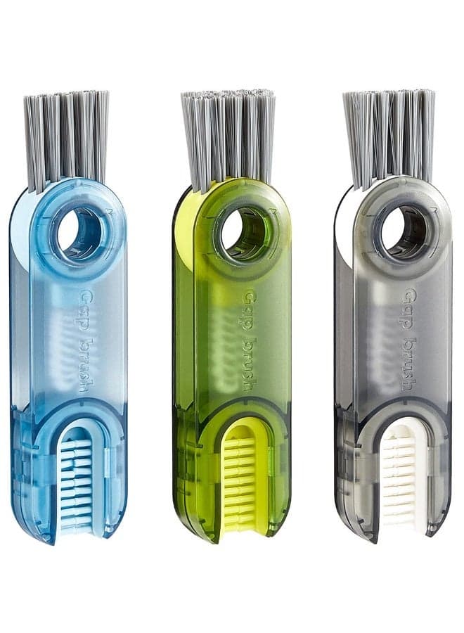 3Pcs Double-Headed Cleaning Brushes , U-Shaped Bottle and Travel Mug Scrubber For Lids and Crevices, With Hanging Hole , Saving Space, Multi-Purpose Bottle & Gap Cleaning Brushes for Narrow Necks, Sports Bottles, and Vases, 3.4*11.5 cm