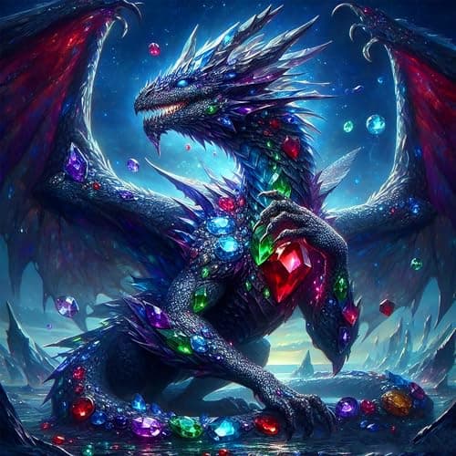 ijbnhd 5D Dragon Diamond Art Kits for Adults Dragon Diamond Painting Kits for Adults DIY Full Drill Gem Art Crystal Rhinestone for Wall Home Decor 14X14inch