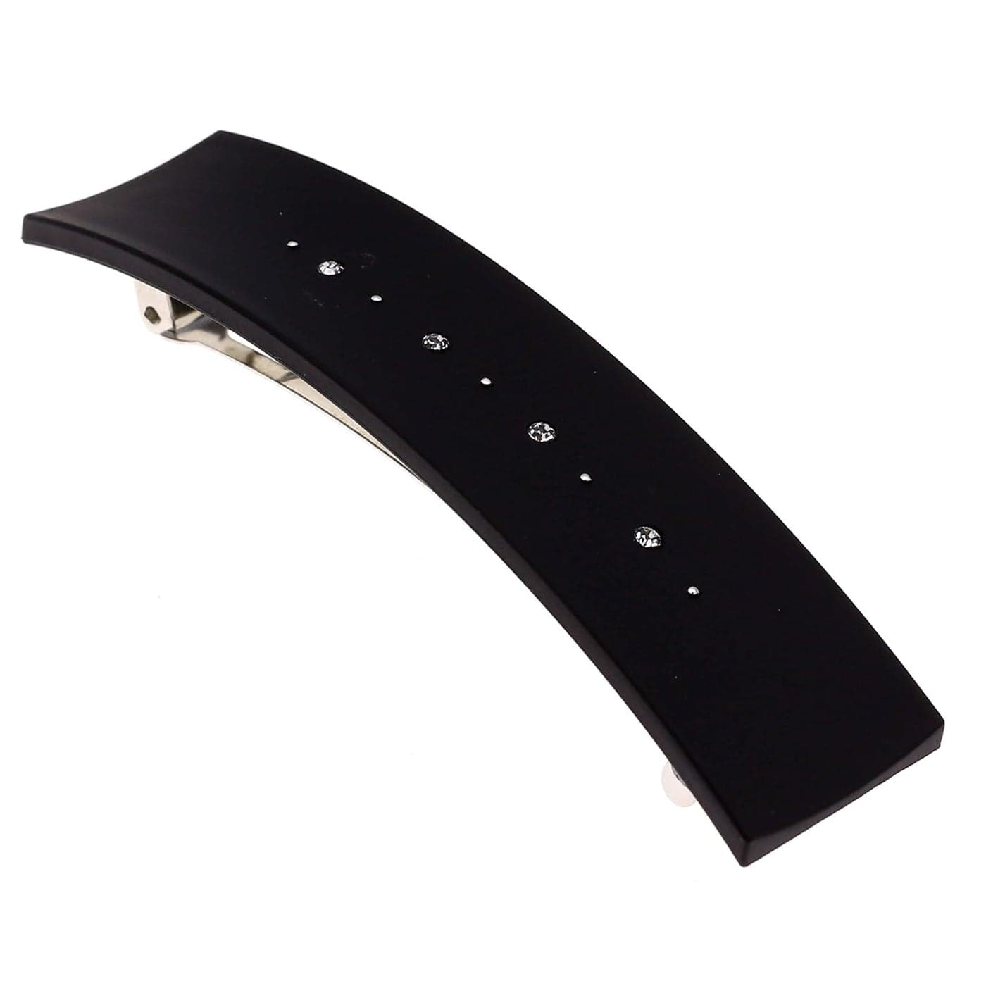 Camila Paris CP2652 French Hair Barrette Clip for Girls Black Metal Automatic Clasp Strong Hold Grip Hair Clips for Women No Slip and Durable Styling Girls Hair Accessories Made in France