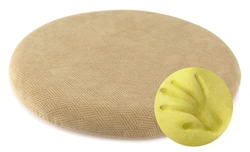 Sigmat Memory Foam Seat Cushion Anti-slip Soft Round Stool Cushion Chair Pad 16 Inch Camel
