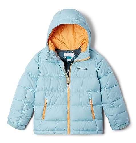 Columbia Youth Unisex Pike Lake II Hooded Jacket, Aqua Haze, X-Large