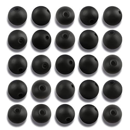 NITOPUPU 100Pcs 8mm Natural Matte Black Onyx Agate Beads Round Loose Gemstone Stone Beads for Jewerly Making with Crystal Stretch Cord