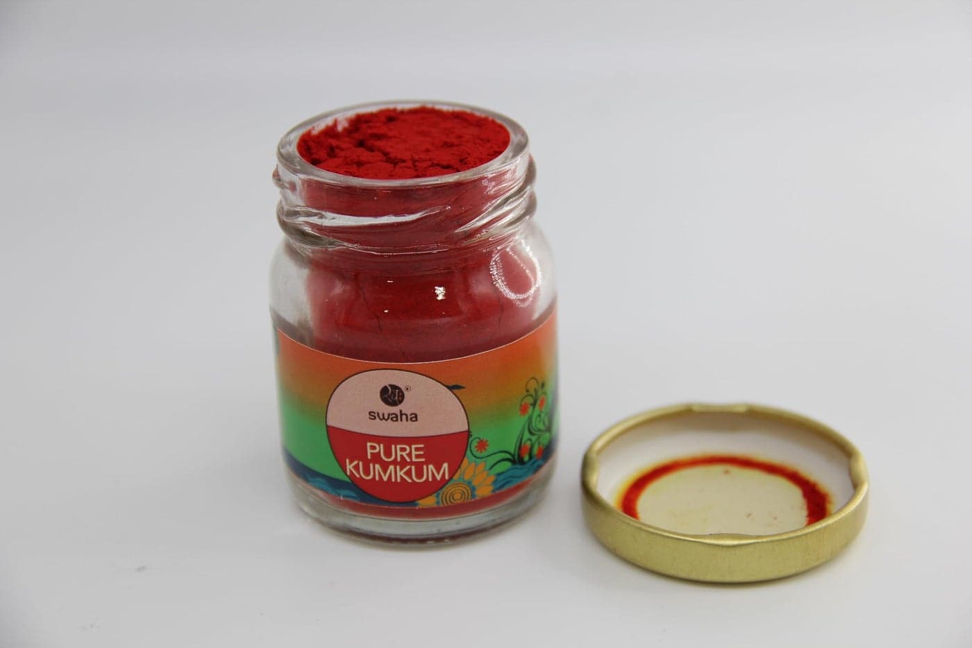 Swaha Pure Red Kumkum | 100% Natural & Chemical Free | Skin-Safe Traditional Tilak Powder for Puja & Festivals | Pure Red Sindoor for Daily Devotion | 40g Pack of 1