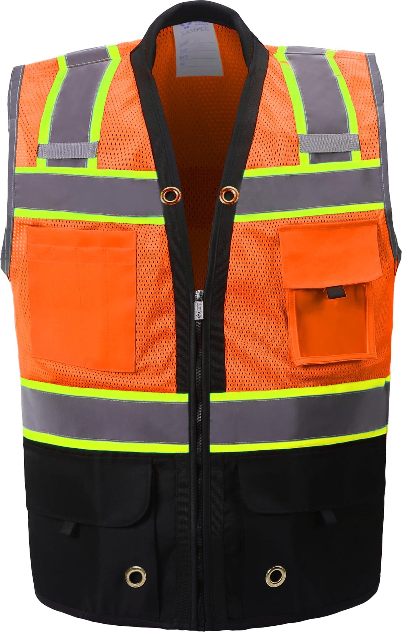 Shine Bright Safety Vest - High Visibility with Reflective Straps and Pockets – Premium, Soft, Durable, and Breathable – ANSI CLASS 2 (Size 2XL, Orange)
