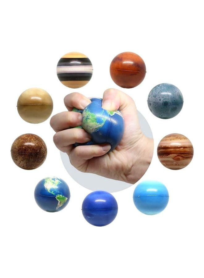 9-Piece Stress Relief Fidget Toys for Anxiety Relief, Office Desk Toys, Gift for Kids and Adults, Soft Touch Stress Balls with Strong Scent, Quiet Clicking Fidget Stress Balls