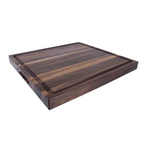 Medium Wood Cutting Board from American Walnut - A Butcher Block That Comes with Juice Groove for Cutting Meat and Juicy Veggies Easily - Walnut Chopping Board - 16x12x1.5 inches