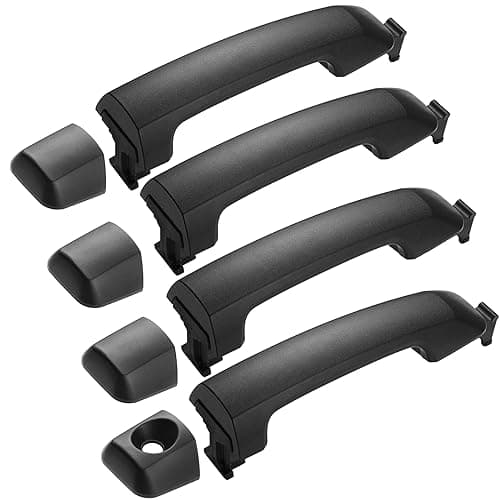 Lcyolada 4Pcs Exterior Door Handles for 20072019 Toyota Tundra CrewMax Cab Pickup 20082016 Toyota Sequoia SUV Replaces 692100C030C0 692170C060C0 692170C050C0