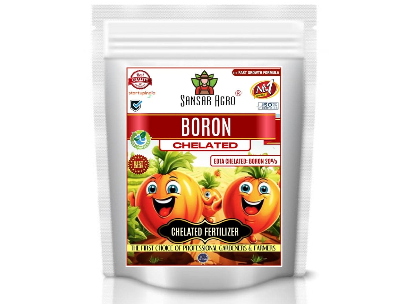 Sansar Agro® Chelated Boron - 20% EDTA, Powerful Essential Organic Fertilizer for Fast Growth of All Plants. (900 gm)
