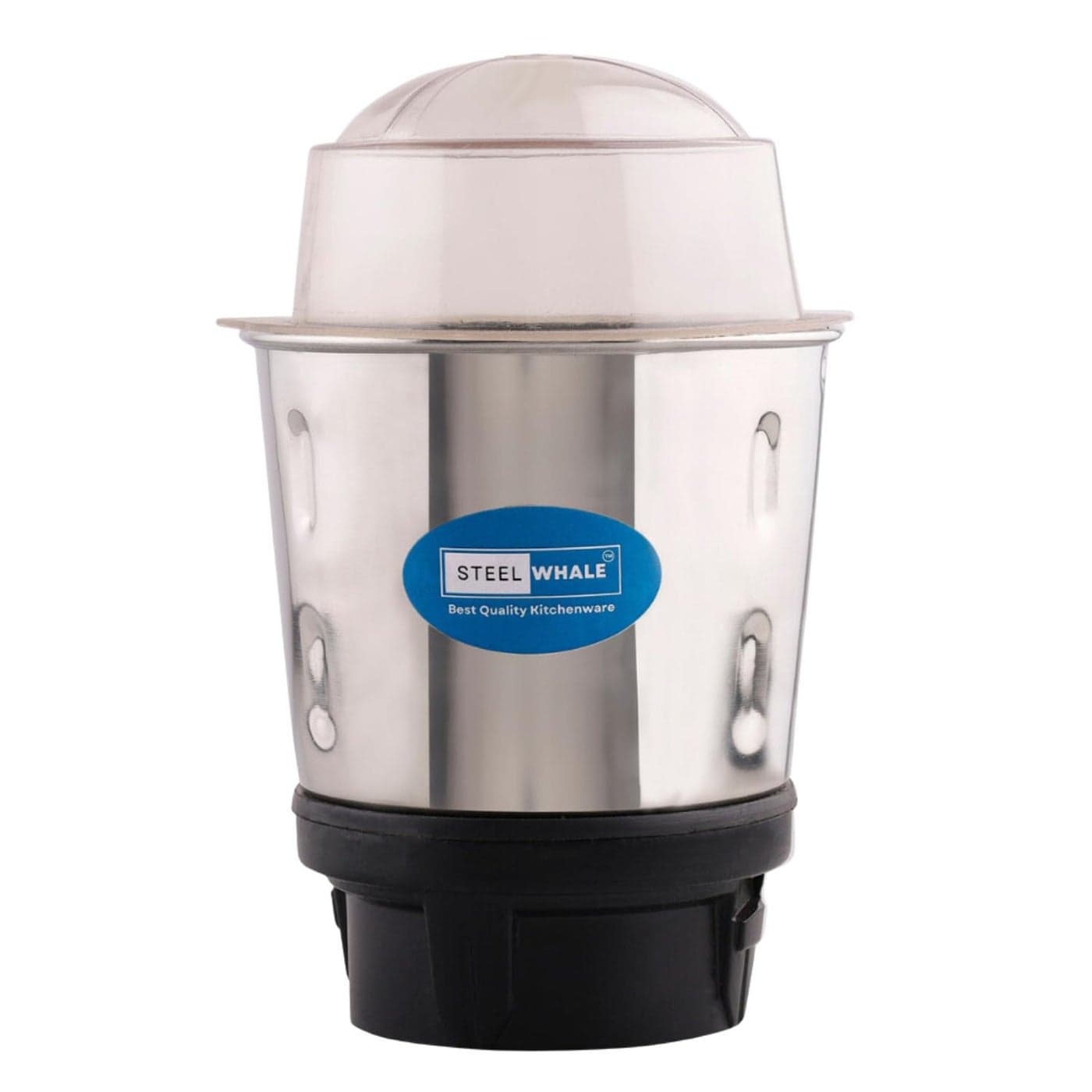 Steelwhale Regular Modern Chutney Handle JarMetal Base Heavy Stainless Steels Mixer Jar 500 Ml