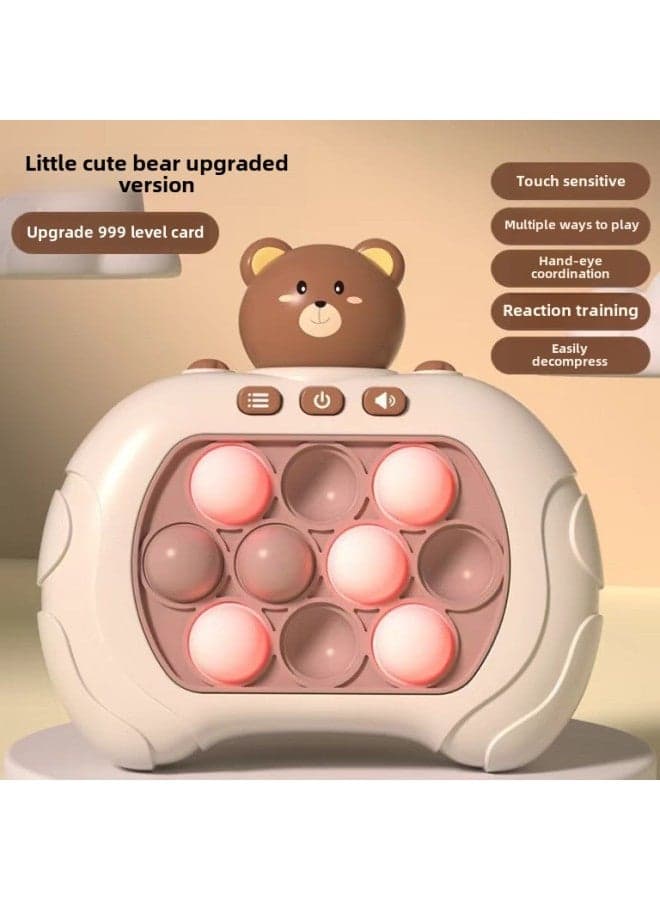Children Press The Music To Enter The Customs, Push The Game Machine, Hit The Gopher, Press The Thinking Logic, Concentrate, Decompress Children's Toys-Specifications:Little Bear