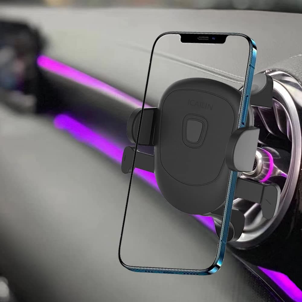 ICAILIN Car Phone Mount for Applicable MercedeBenz Mobile Phone Holder GLK/GLC/GLE/GLS/GLB-Class 2016-2023, Ford Mustang Phone Holder, Jeep-Grand Cherokee Str8, Suzuki Swift Vitara Mini-Cooper