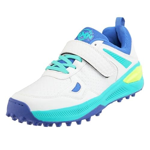 RXN Victor Cricket Rubber Studs Shoes for Men (SEA Green, UK Footwear Size System, Adult, Men, Numeric, Medium, 1)