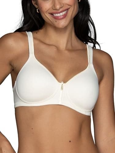 Vanity Fair Women's Body Caress Full Coverage Wirefree Bra 72335, Ivory, 38B