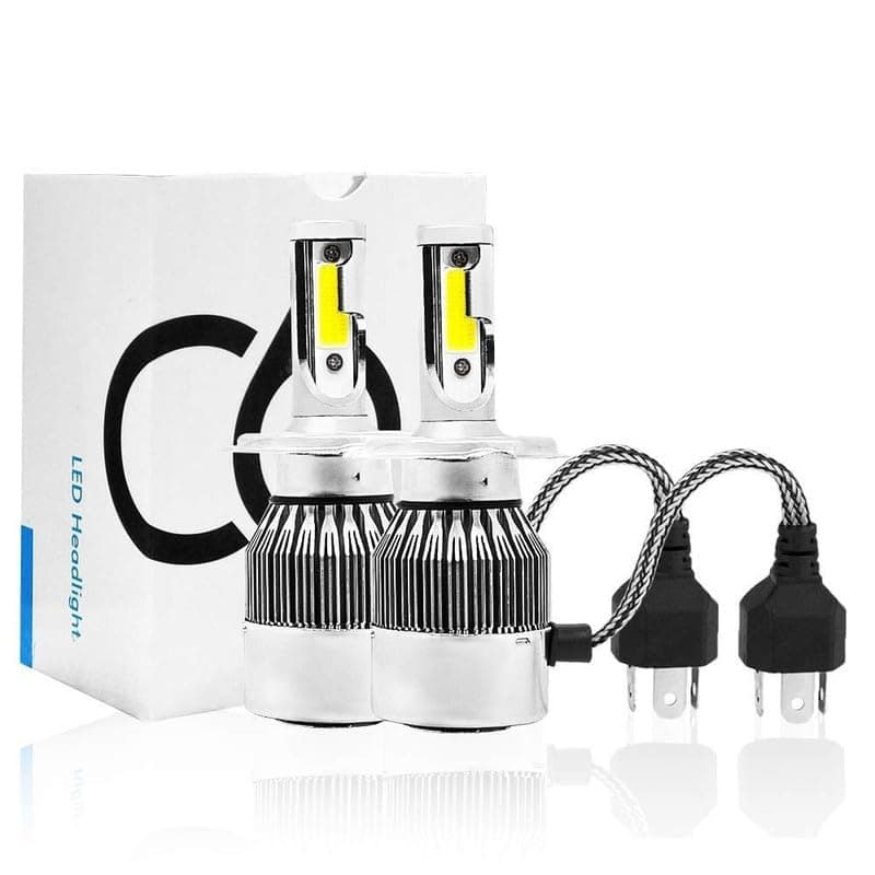 AUTOVEA C6 LED Car H4 All in One Light Bulb 36W LED Car Headlight Conversion Kit for Cars 3800LM (White) (Set of 2) for Maruti Swift Dzire 2017